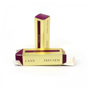 Kosmetischer Klappkarton Recyclingpapier Geschenk benutzerdefinierte Lippenstift-Mascara-Nagellacköl-Verpackungsbox