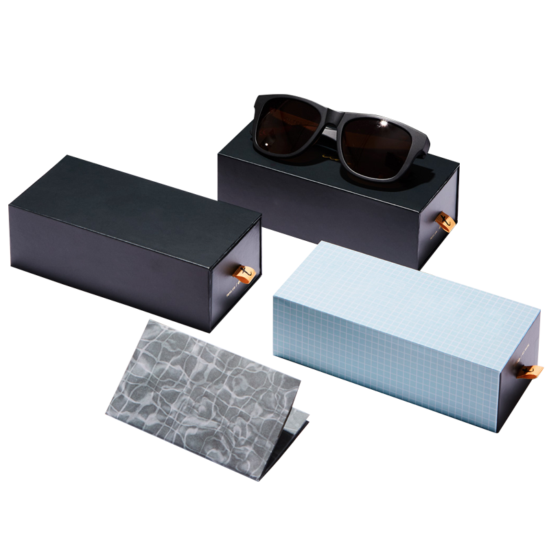 Hochwertiges Rechteck Anpassen Druck Logo Sonnenbrille Verpackungskarton Geschenkbox Großhandel Sonnenbrille Box Schubladenart