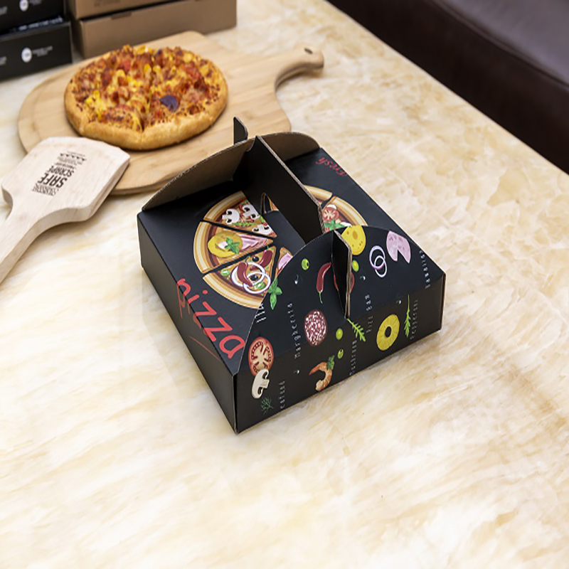 Benutzerdefinierte Verschiedene Größe Tragbarer Druck Pizza Verpackungskasten Wiederverwendbare Wellpizze Lieferung Pizza Box